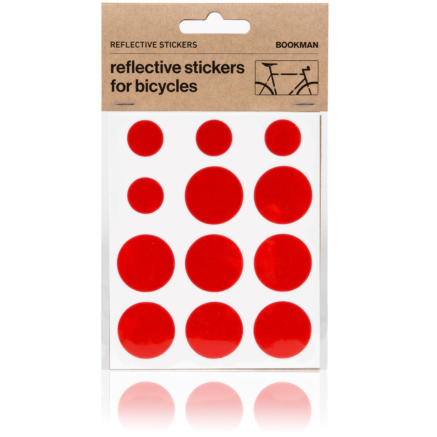 Kit pegatinas reflectantes para bicicleta Bookman rayos amarillo