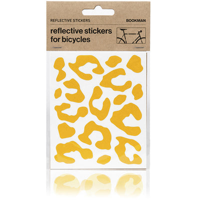 Reflective Stickers for Bikes - Leopard Print - Yellow | BOOKMAN