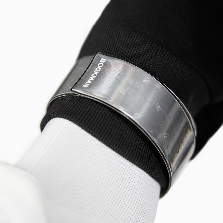 Snap band reflector on arm #color_black