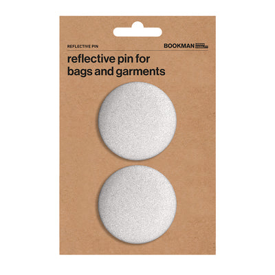 Reflective pin for garments and bags in packaging #color_silver
