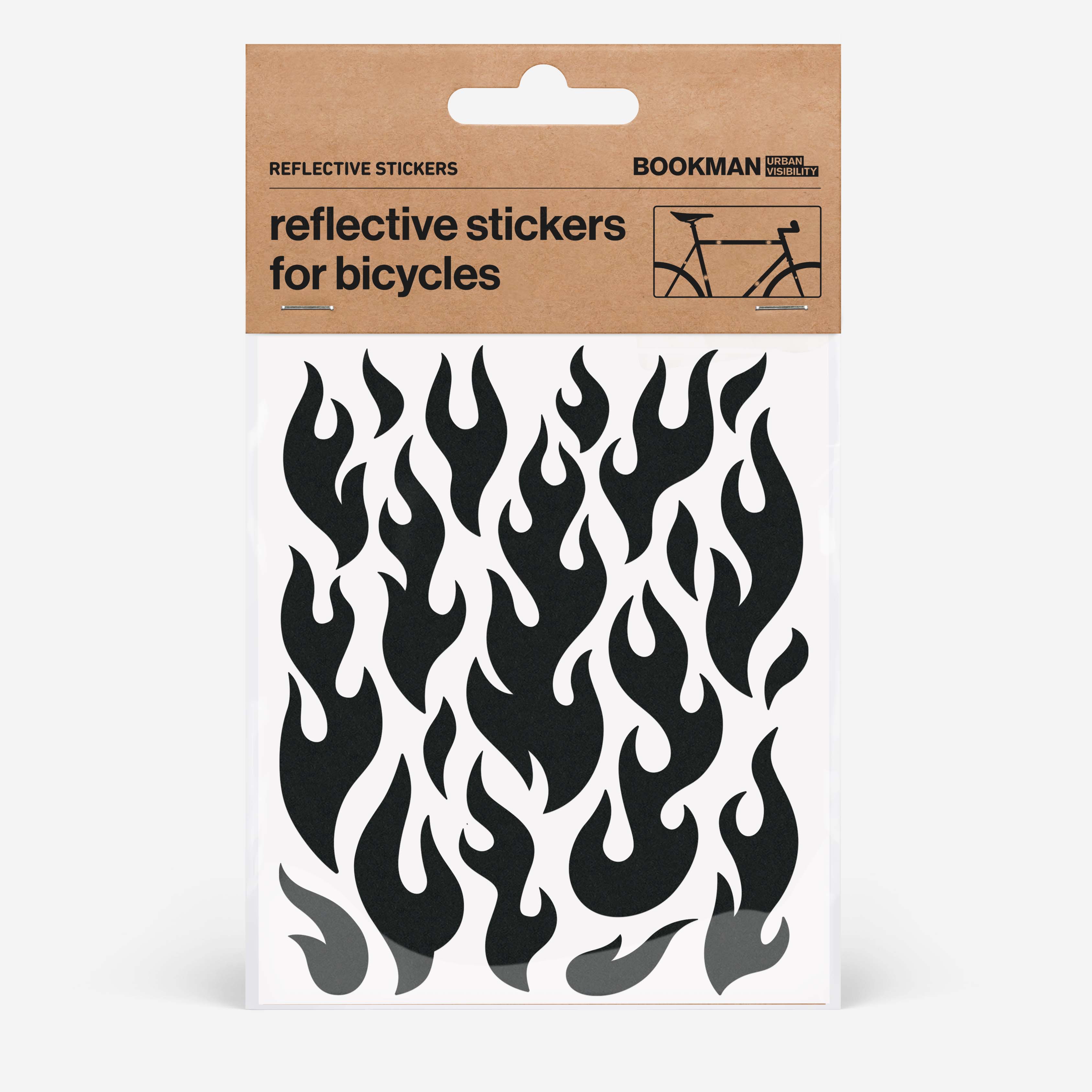 Reflective Stickers for Bikes -Leopard Print