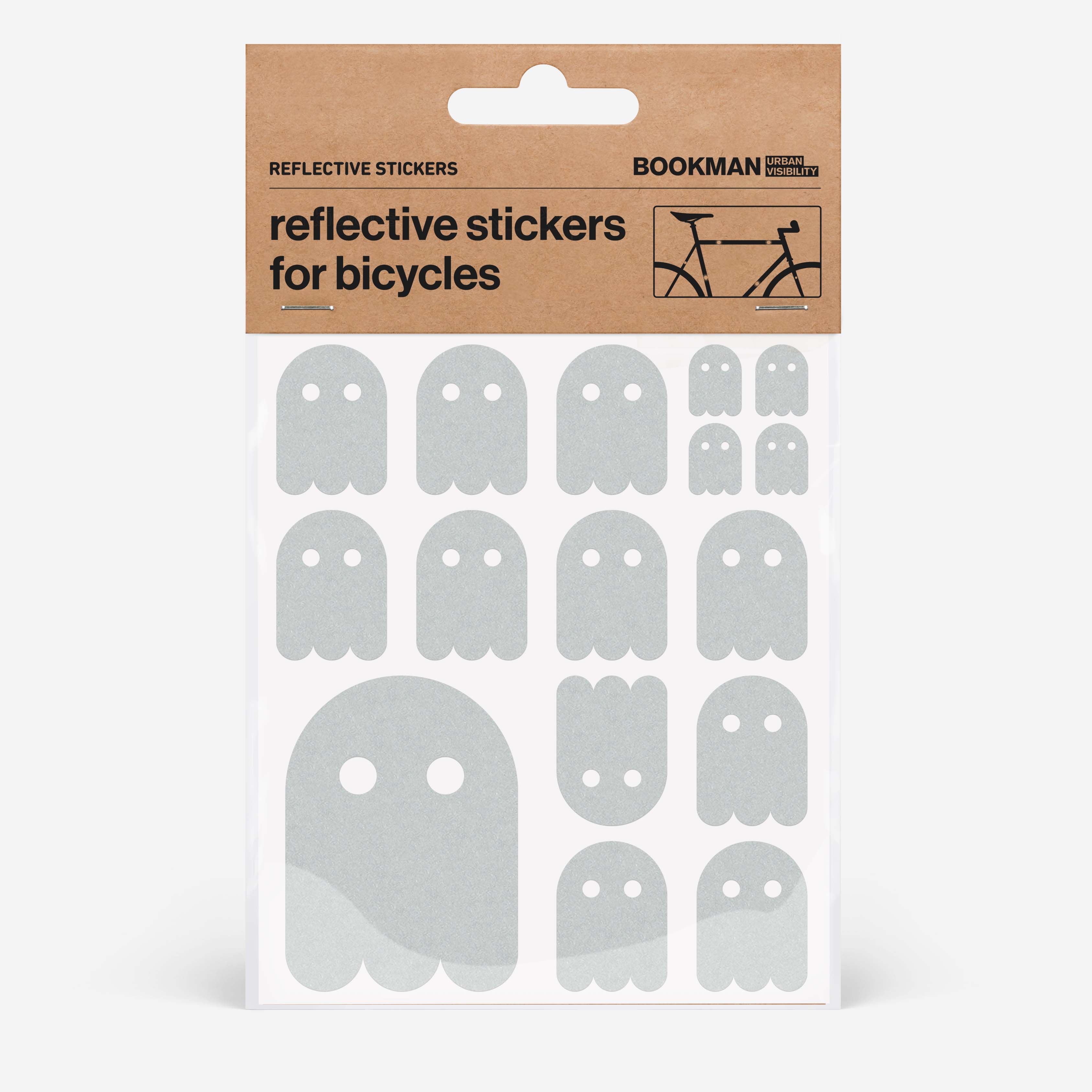 Bookman Reflective Stickers, Dots - Bike Stickers - Reflective Tire  Stickers, 8 x Large and 4 x Small