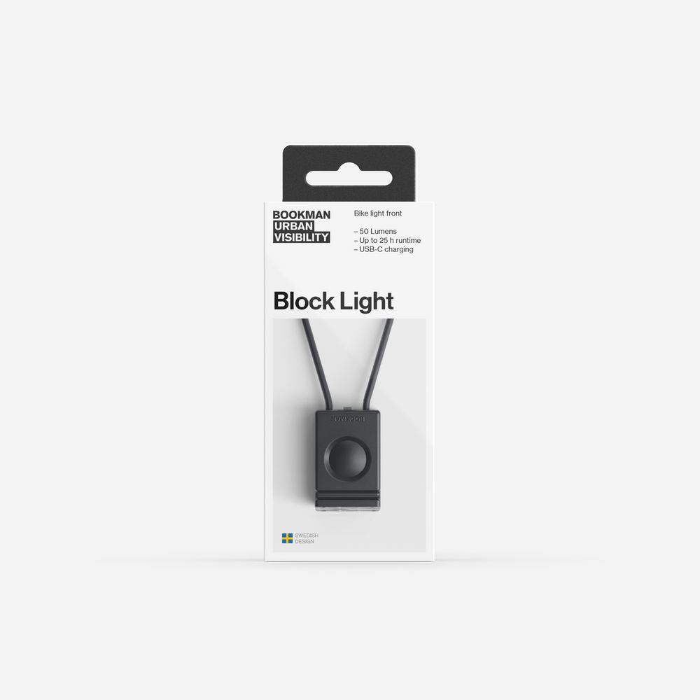 Block Light Front black & white packaging #color_black