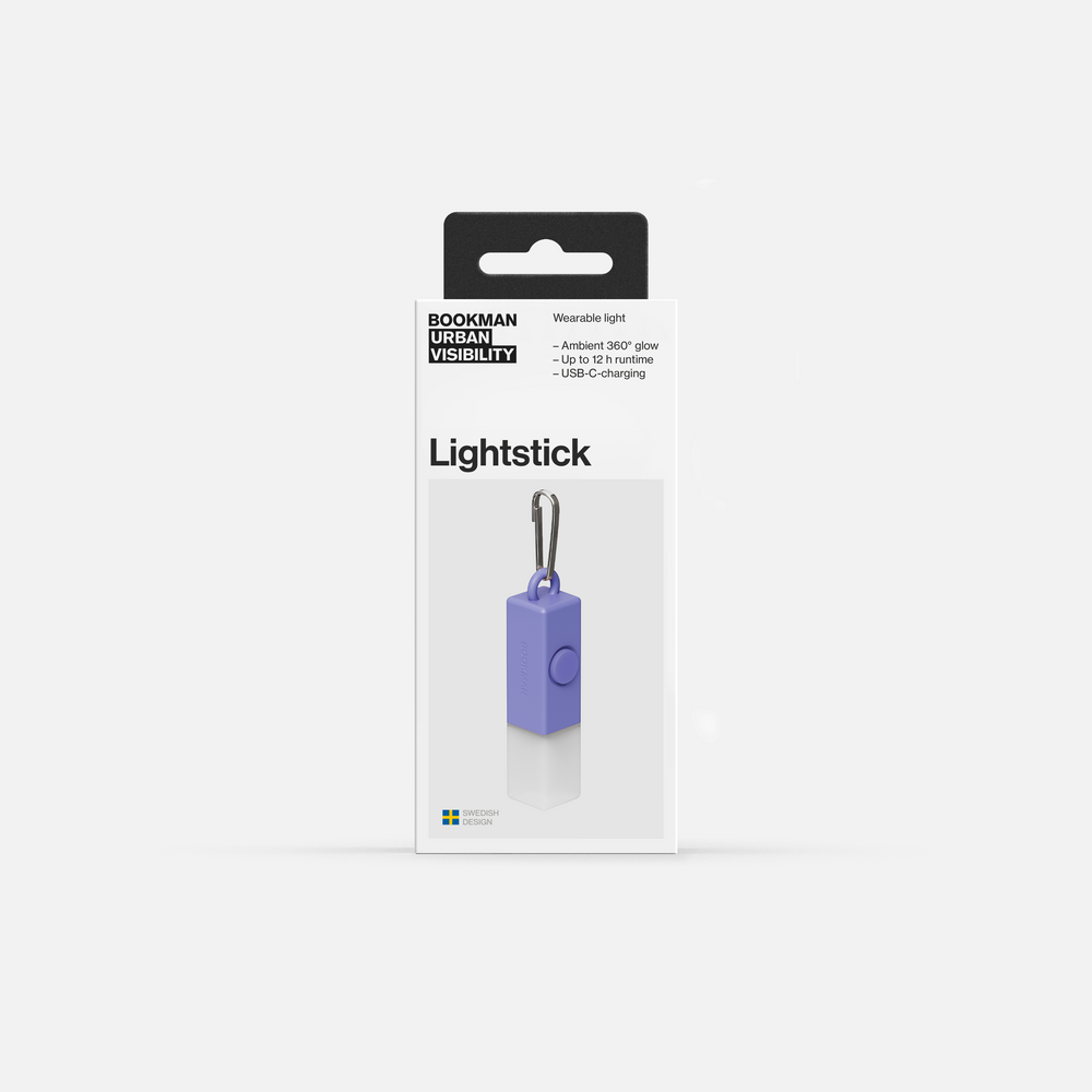 Bookman Lightstick wearable Light in packing #color_lavender
