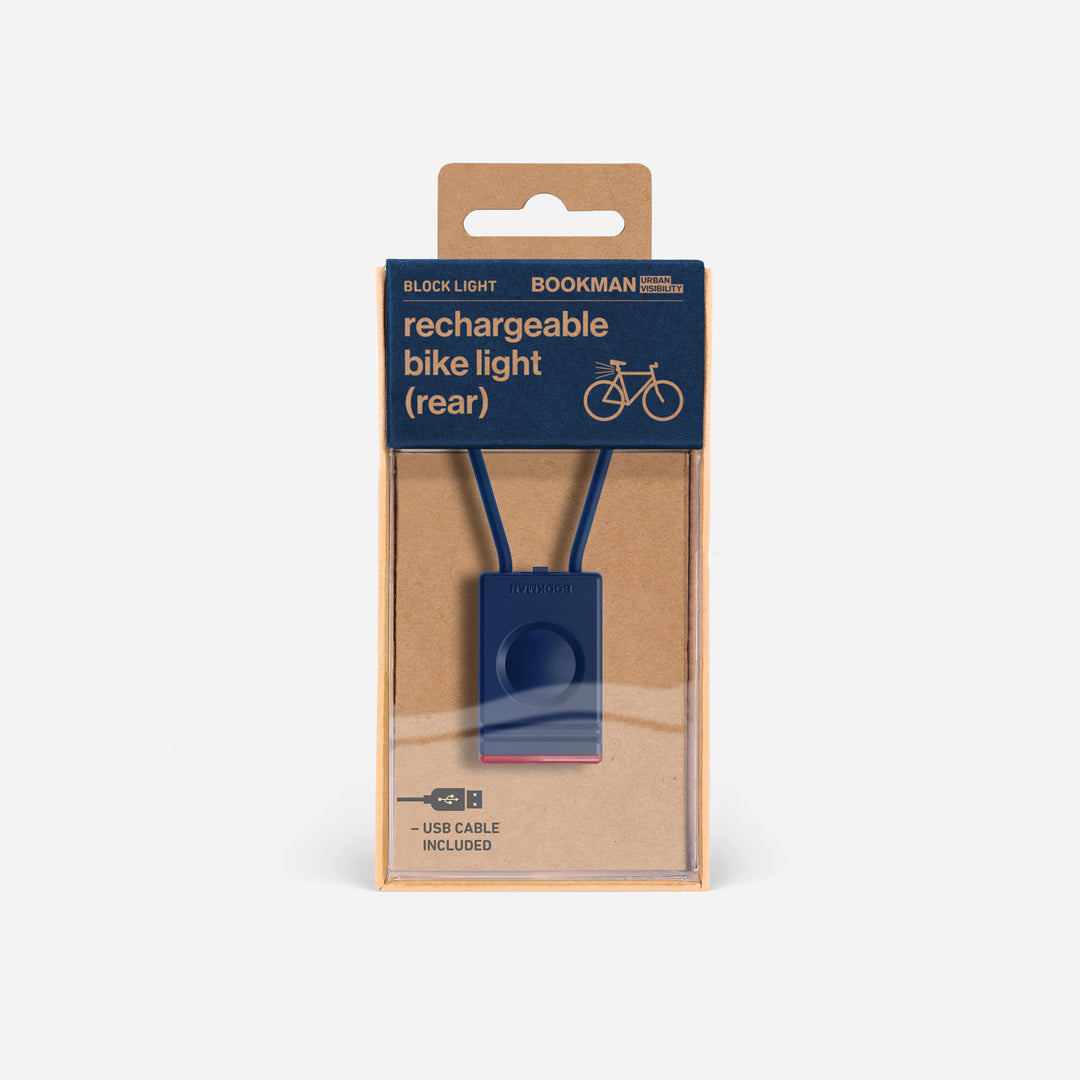 Block Light rear bicycle light in packaging #color_blue
