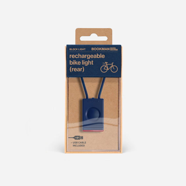 Block Light rear bicycle light in packaging #color_blue