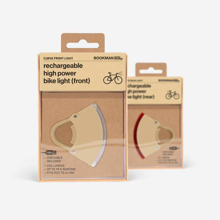 Curve bike light set in packaging #color_beige