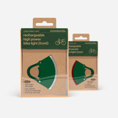Curve bike light set in packaging #color_green