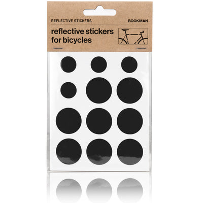 Reflective Dots Stickers for Bikes - Black | BOOKMAN