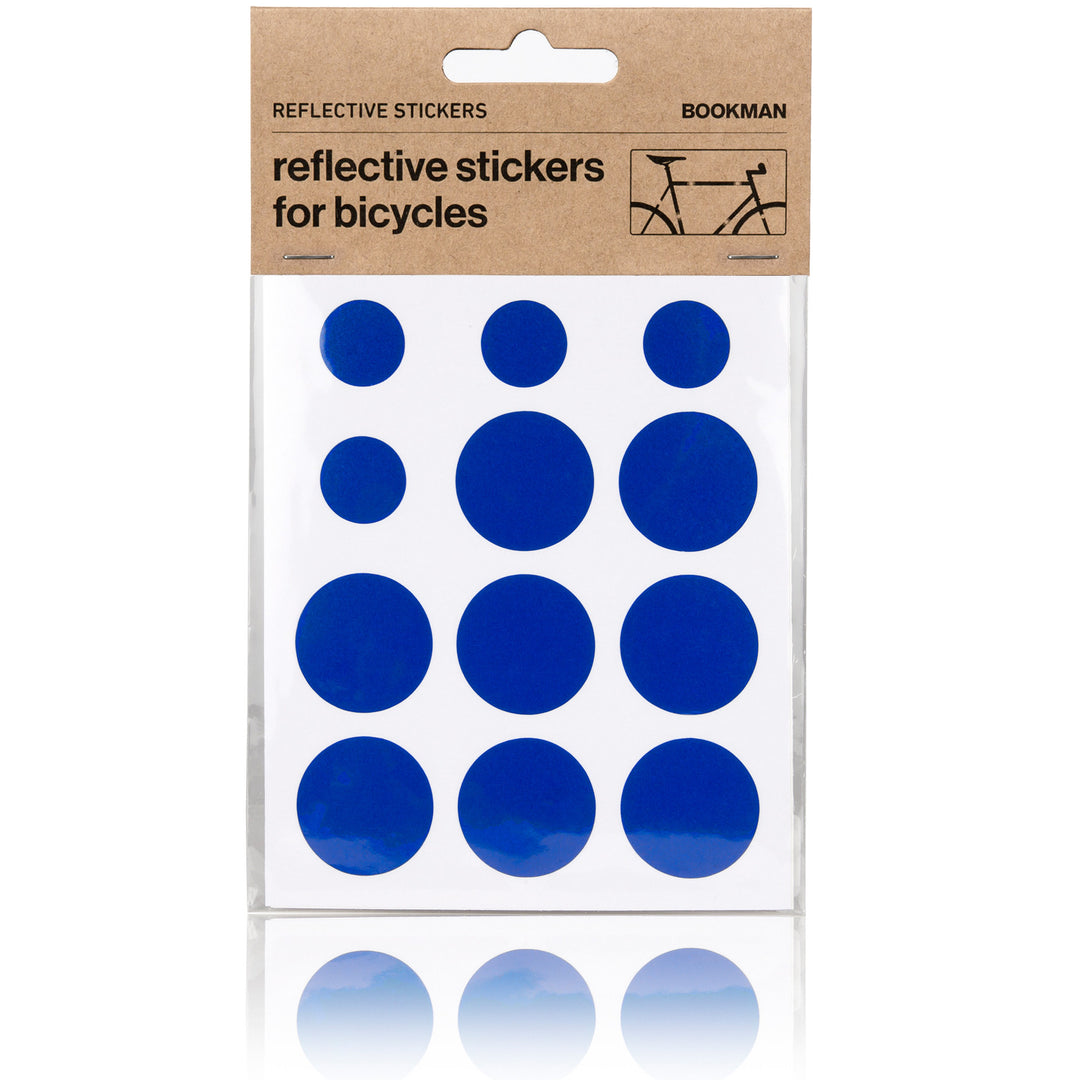 Reflective Dots Stickers for Bikes - Blue | BOOKMAN