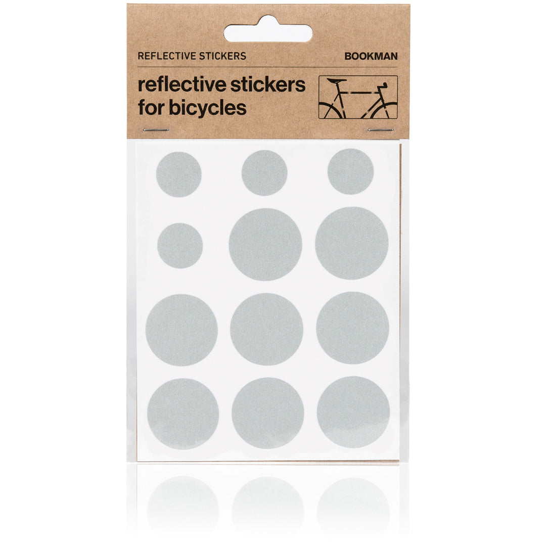 Reflective Dots Stickers for Bikes - White | BOOKMAN