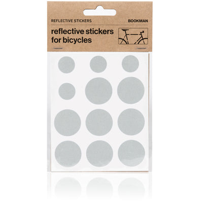 Reflective Dots Stickers for Bikes - White | BOOKMAN 