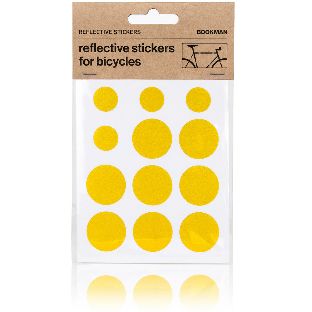 Reflective Dots Stickers for Bikes -Yellow | BOOKMAN