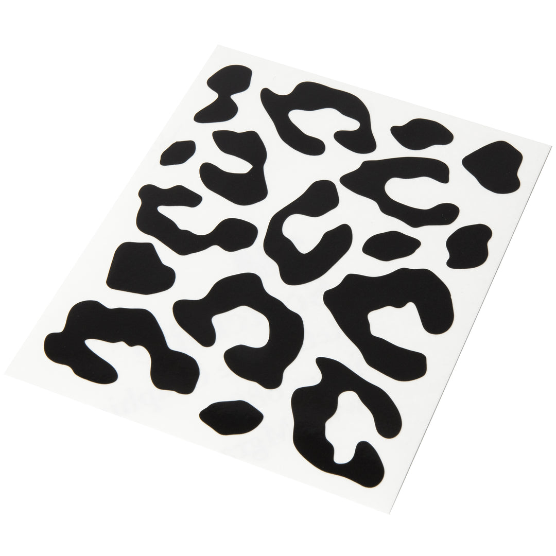 Reflective leopard stickers sheet #color_black