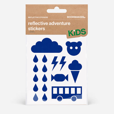 Reflective stickers kids in packaging #color_blue