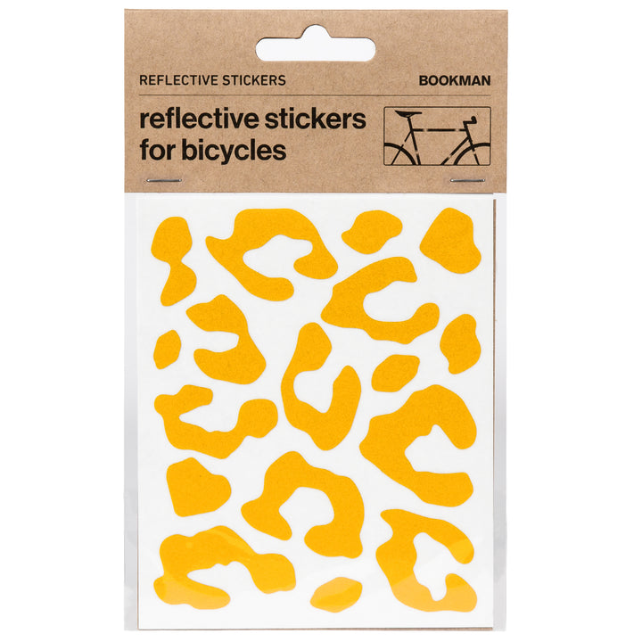 Reflective leopard stickers in packaging yellow#color_yellow