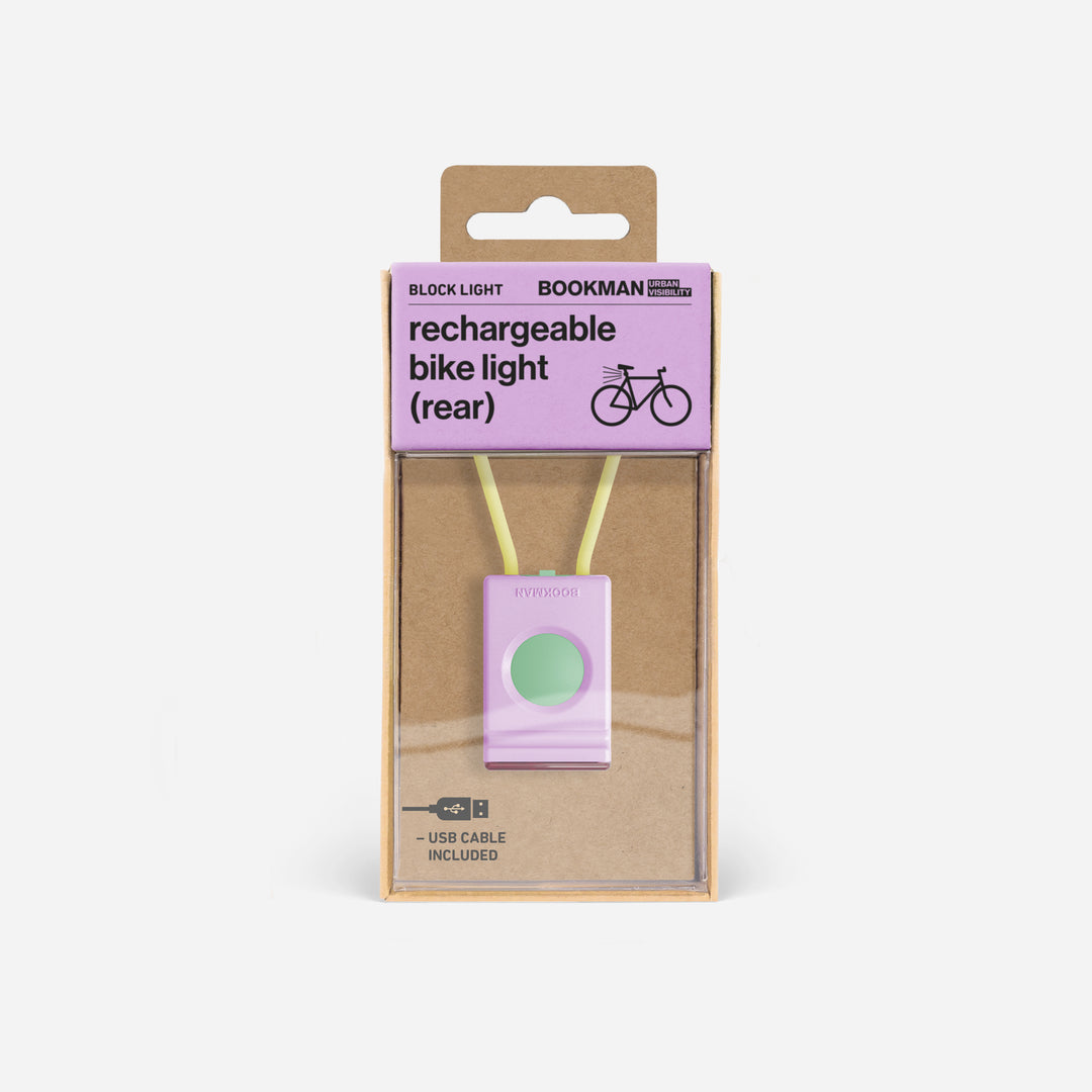 Bookman cykellampa i förpackning #color_pink-mix
