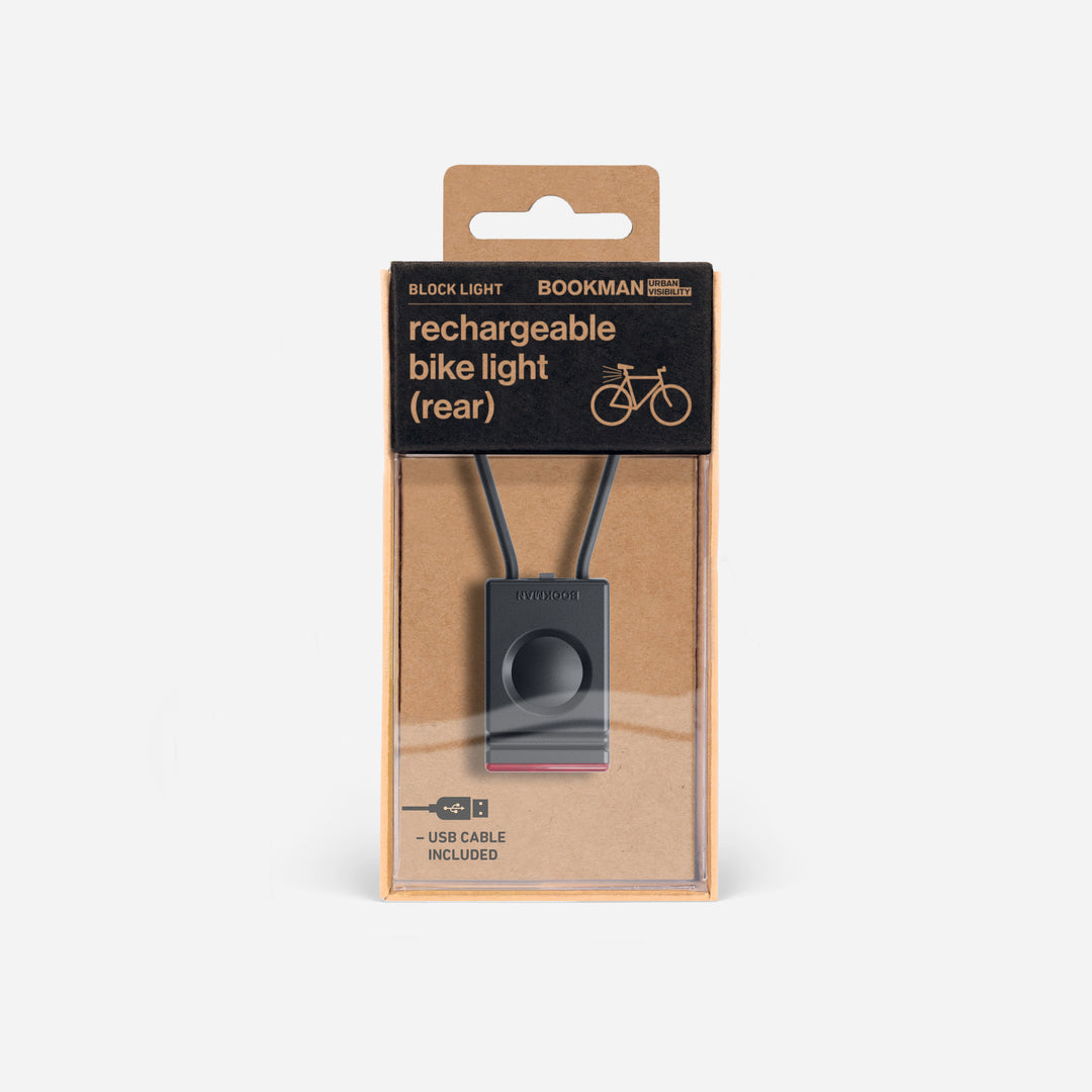 Block Light rear bicycle light in packaging #color_black