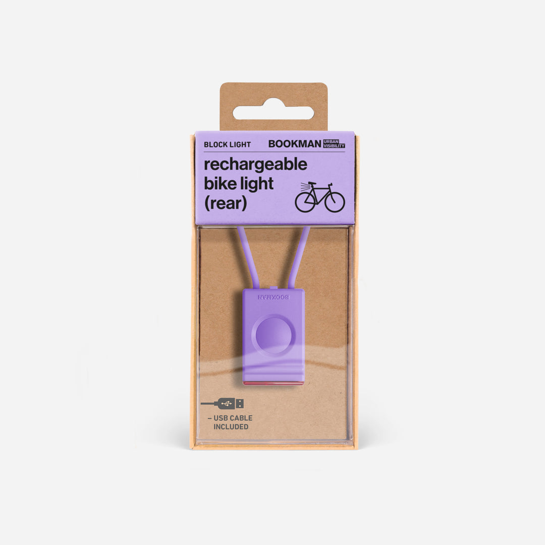 Bookman cykellampa i förpackning #color_lavender