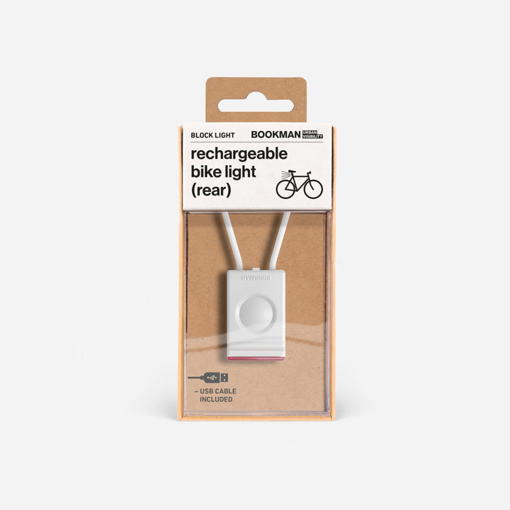 Block Light rear bicycle light in packaging #color_white