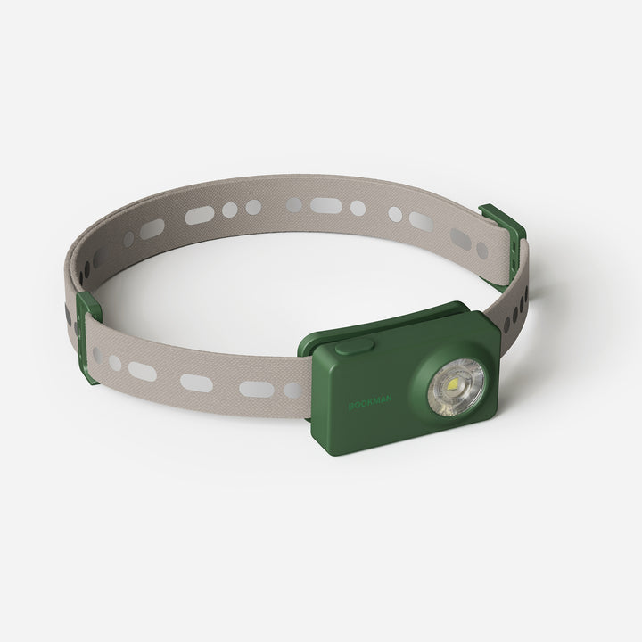 Monocle rechargeable headlamp in perspective #color_green