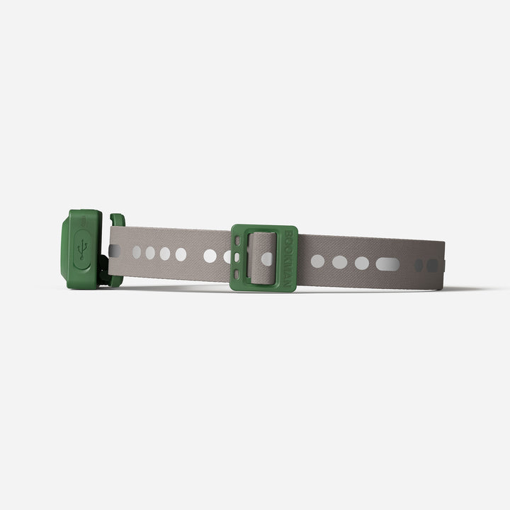 Monocle rechargeable headlamp from side #color_green