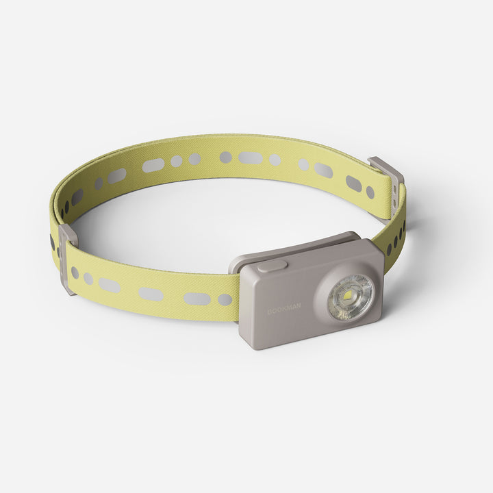 Monocle rechargeable headlamp in perspective #color_sandgray