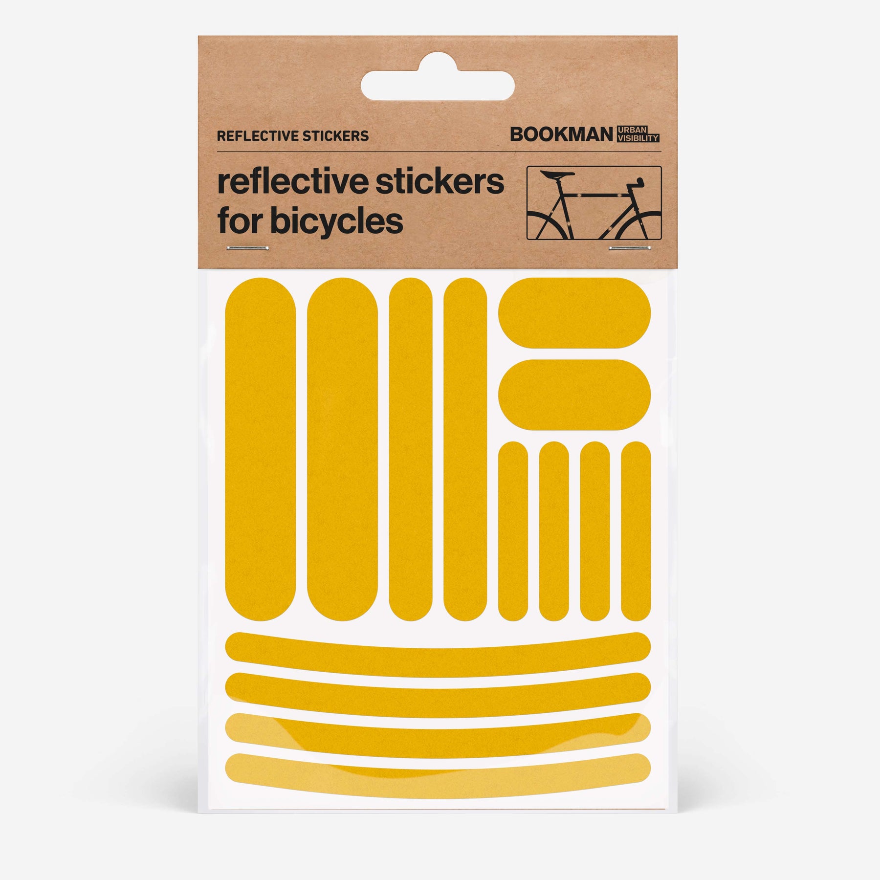 ReflecToes Reflective Stickers for Hard Surfaces - Bicycle Frame, Helmet, Stroller, Scooter, Pedals - 5 Pack - 3.5 x 5.5 Inches per Sheet - 150 Bright