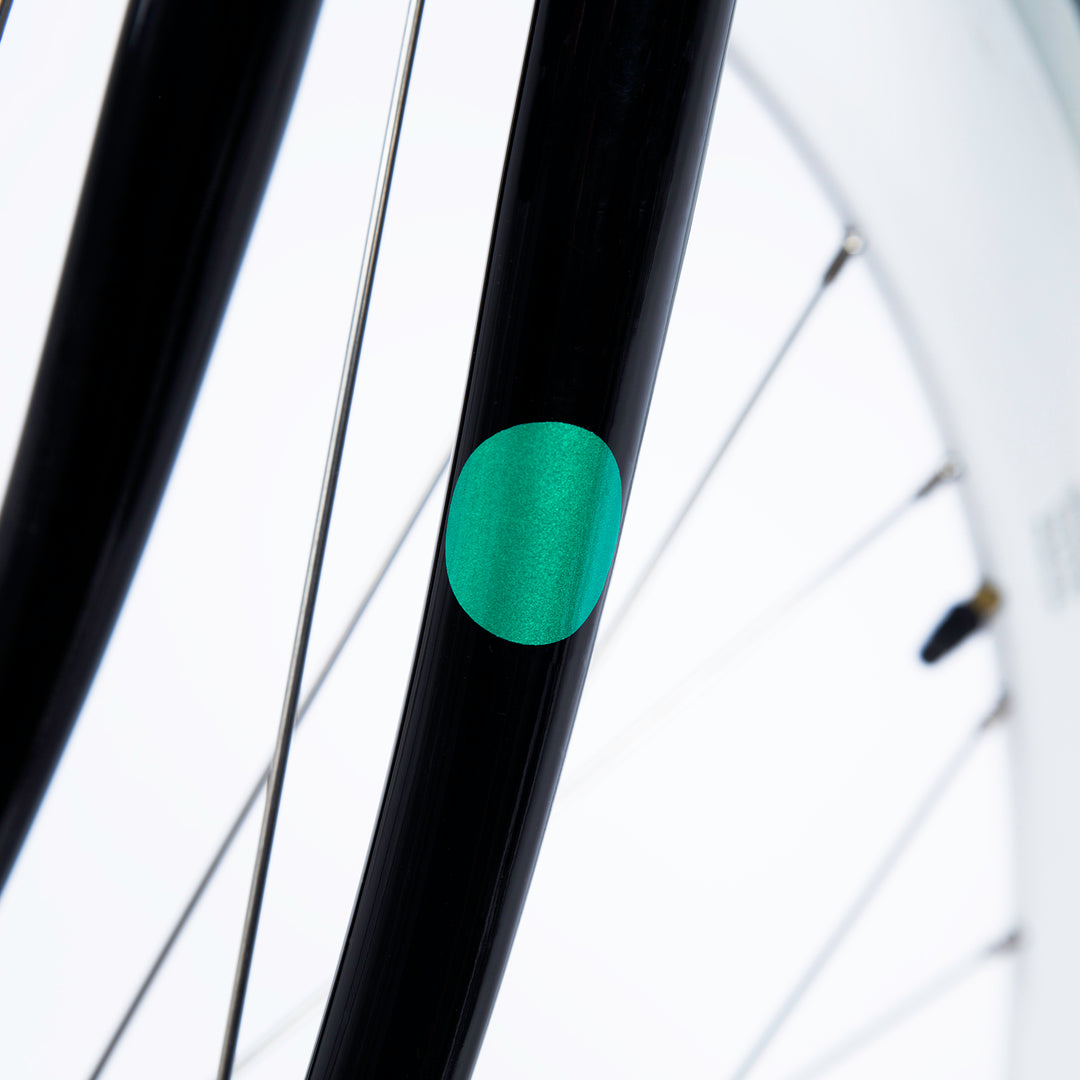 Reflective stickers dot on bike #color_green